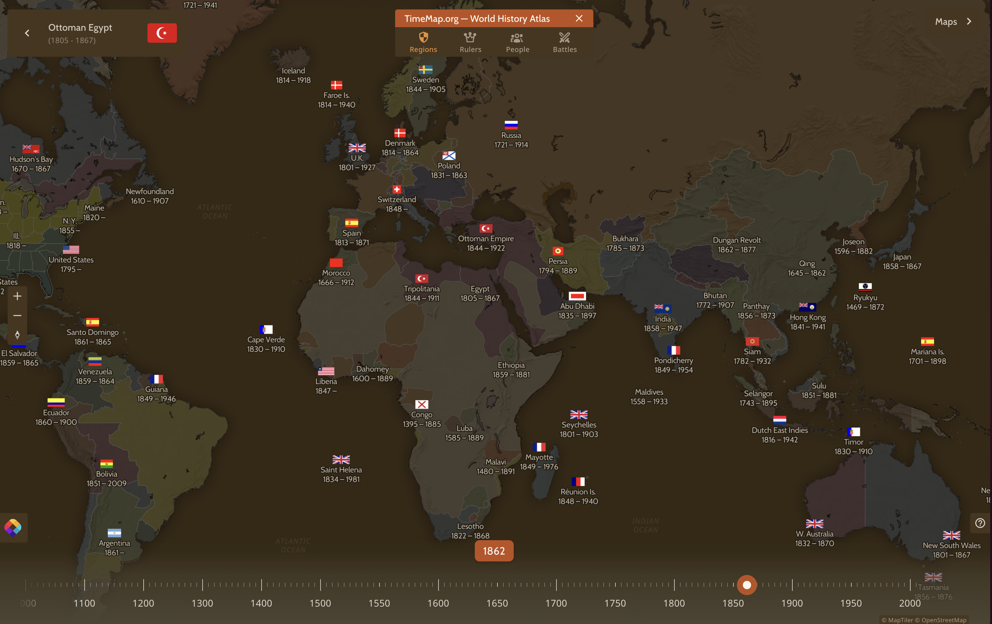 World History Timeline Interactive